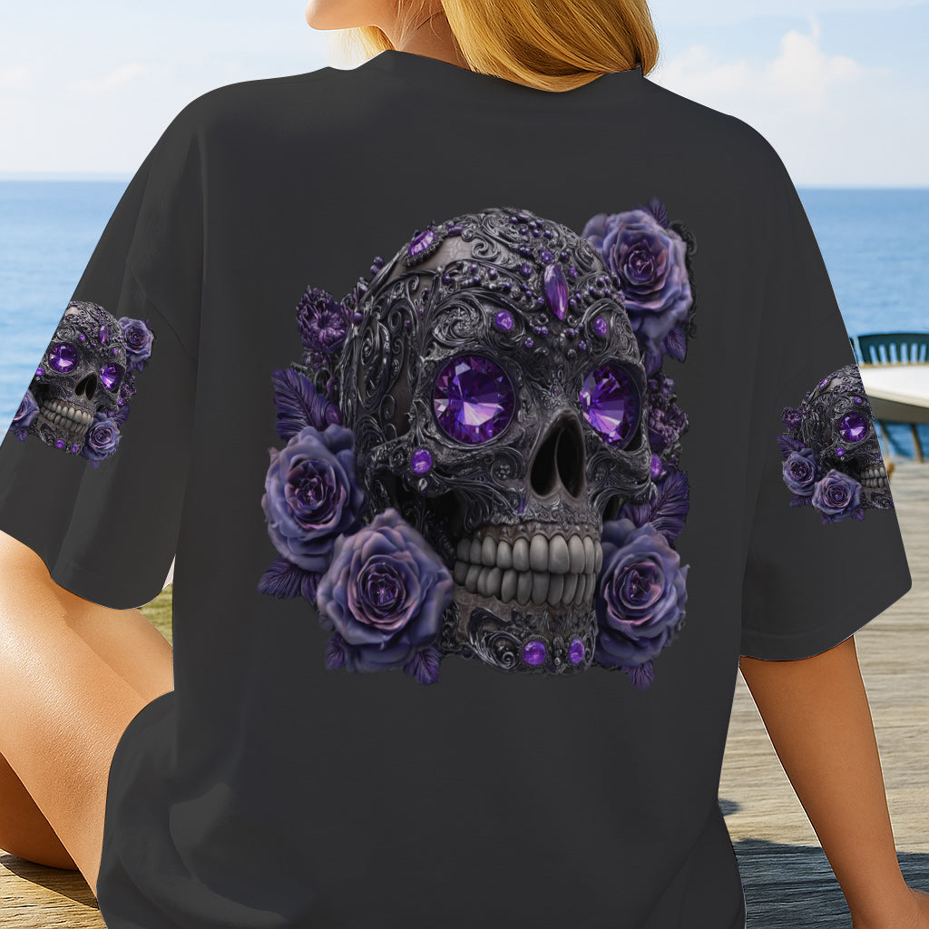 Glitzernder Totenkopf – Personalisiertes Totenkopf-Shirt
