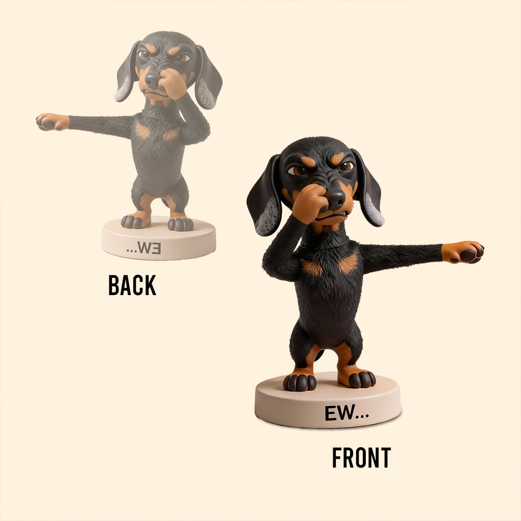 Funny Bathroom Decor - Personalized Dog Custom Shaped Acrylic Plaque