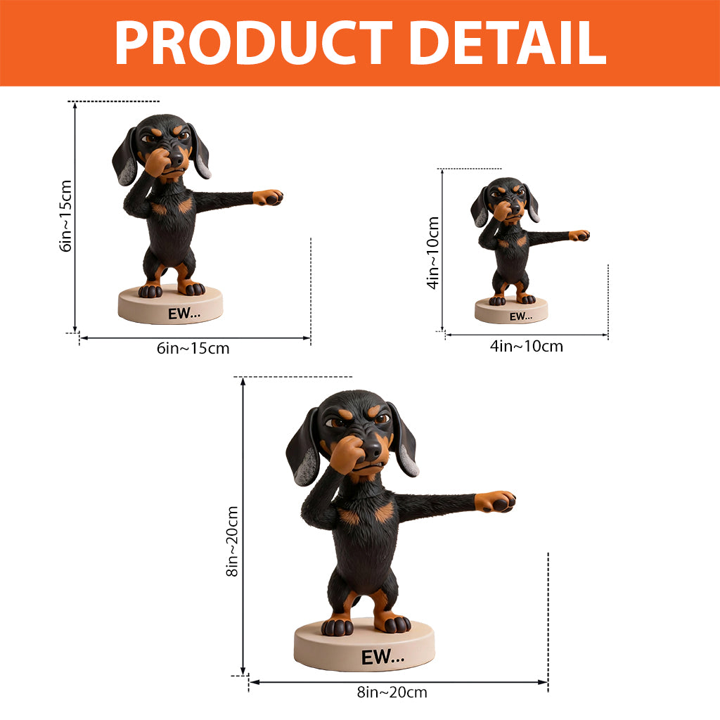 Funny Bathroom Decor - Personalized Dog Custom Shaped Acrylic Plaque