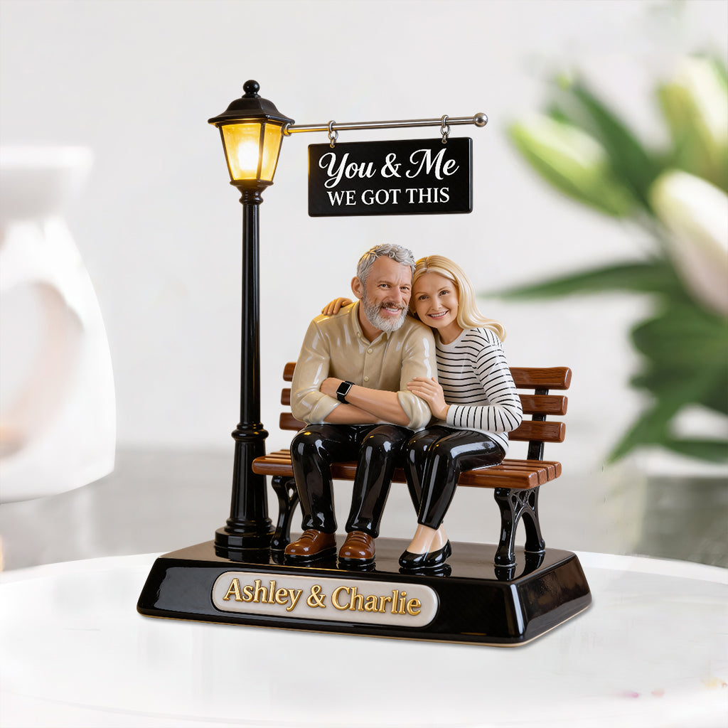 Geschenk für Paare – Personalisierte Acrylplakette in individueller Form für Paare