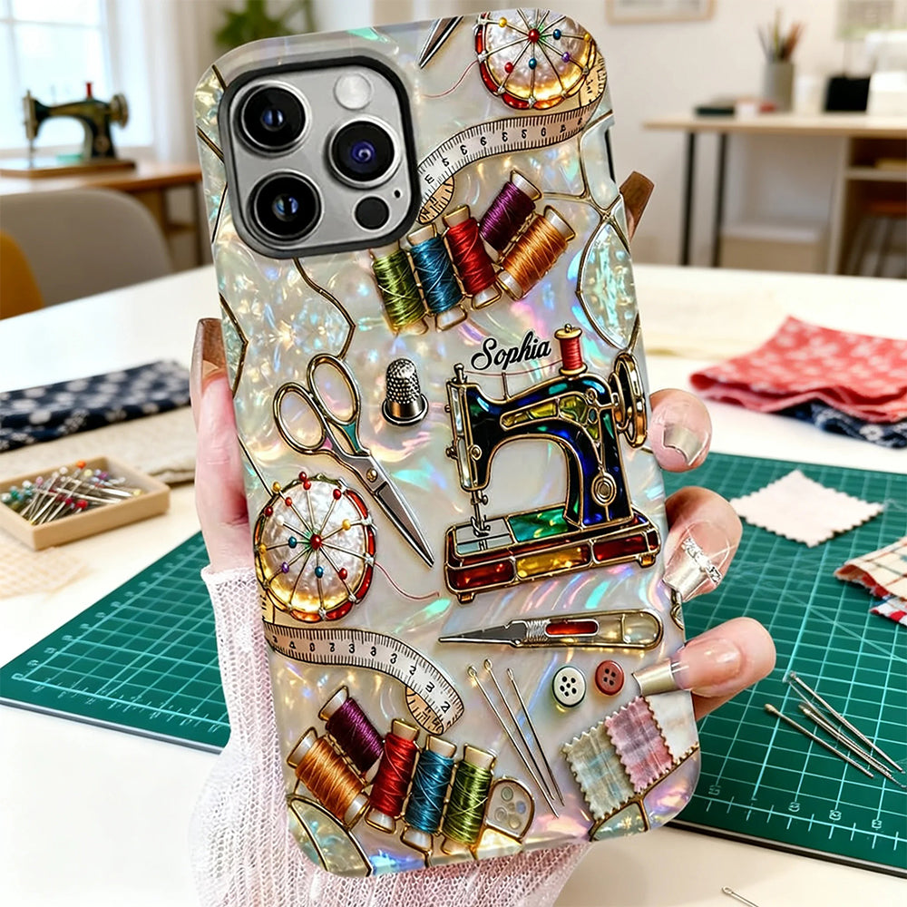 Love Sewing - Personalized Sewing Full Print Phone Case