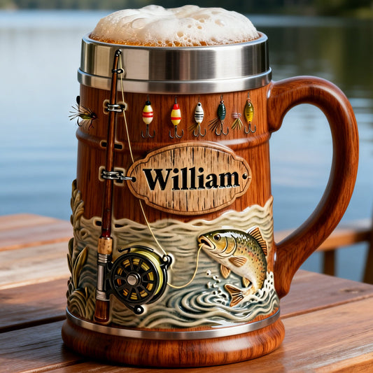 Tackle & Lure - Personalized Fishing Beer Stein