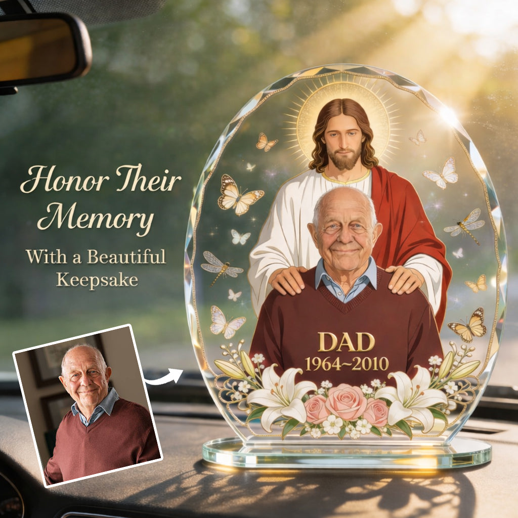 Memorial Gift - Personalized Memorial Car Dashboard Plaque