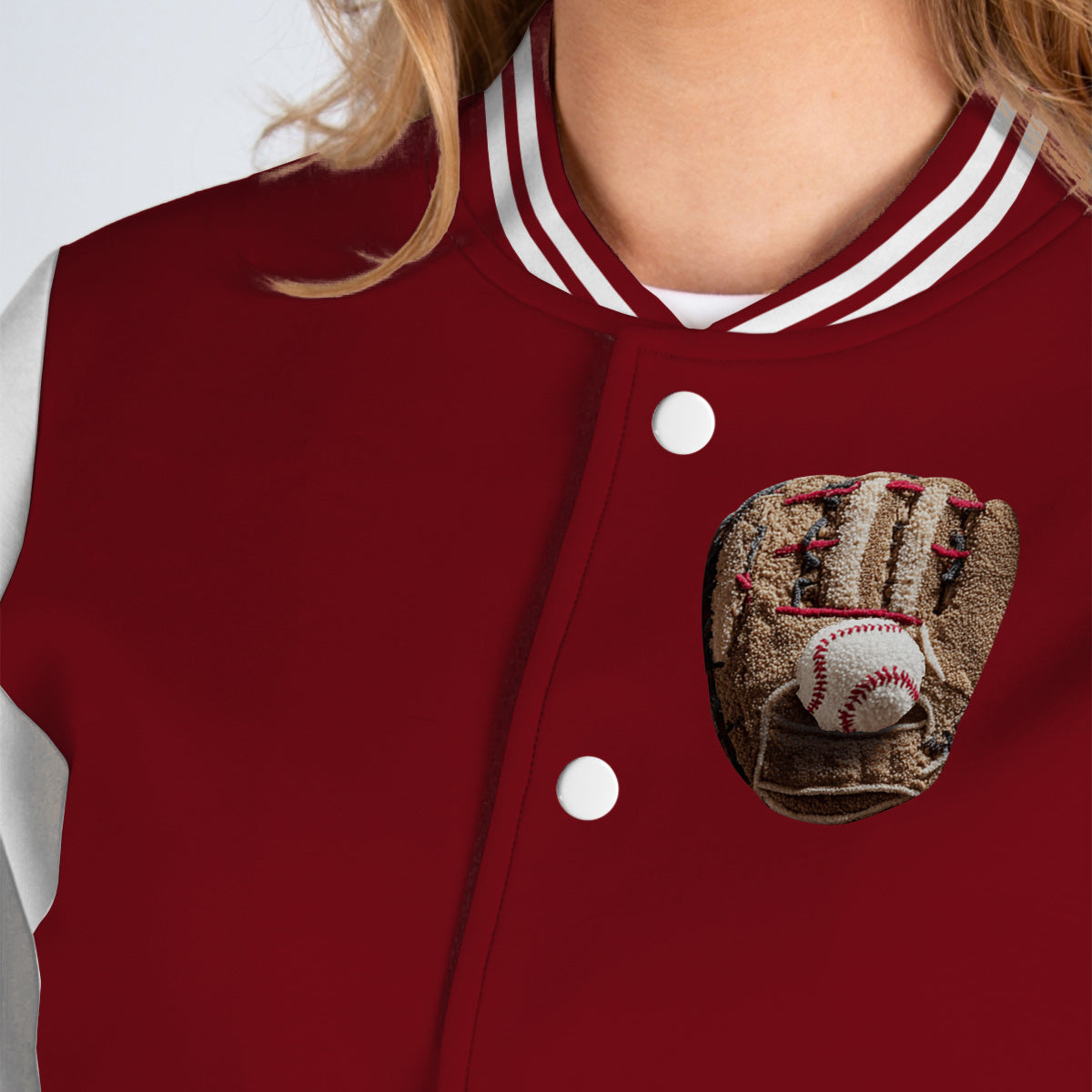 Baseball Life – Personalisierte Baseball-Collegejacke