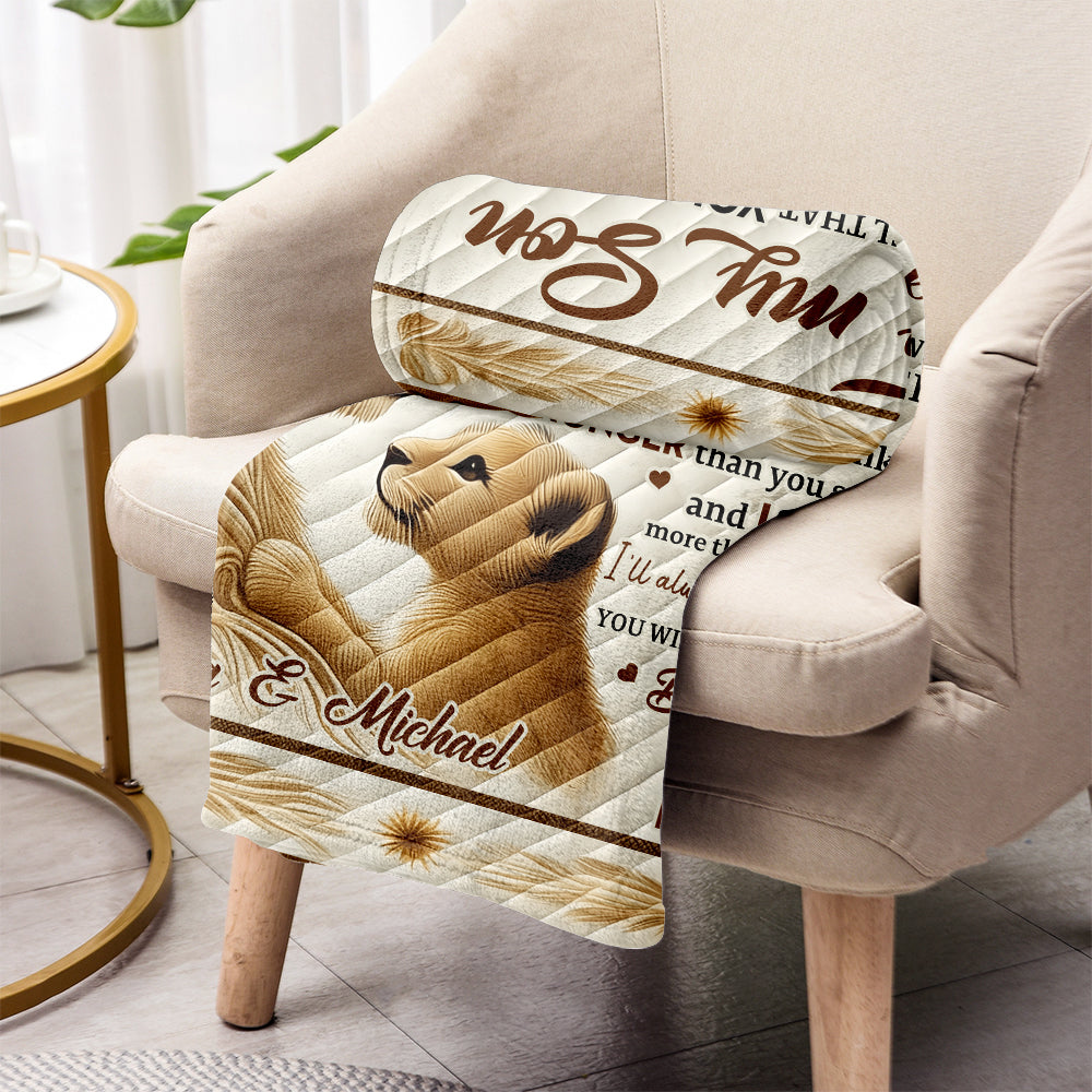 To My Son - Personalized Mother Blanket