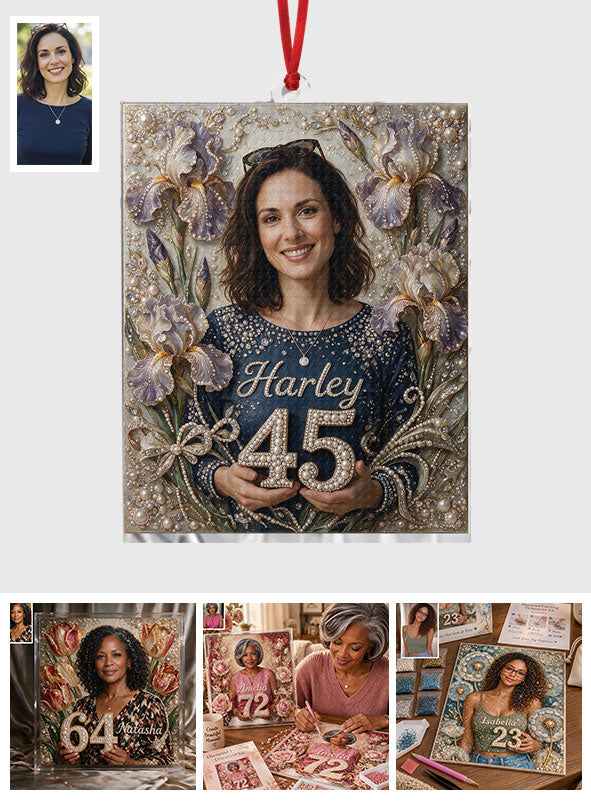 Birthday Gift - Personalized Birthday Diamond Painting Ornament Kit