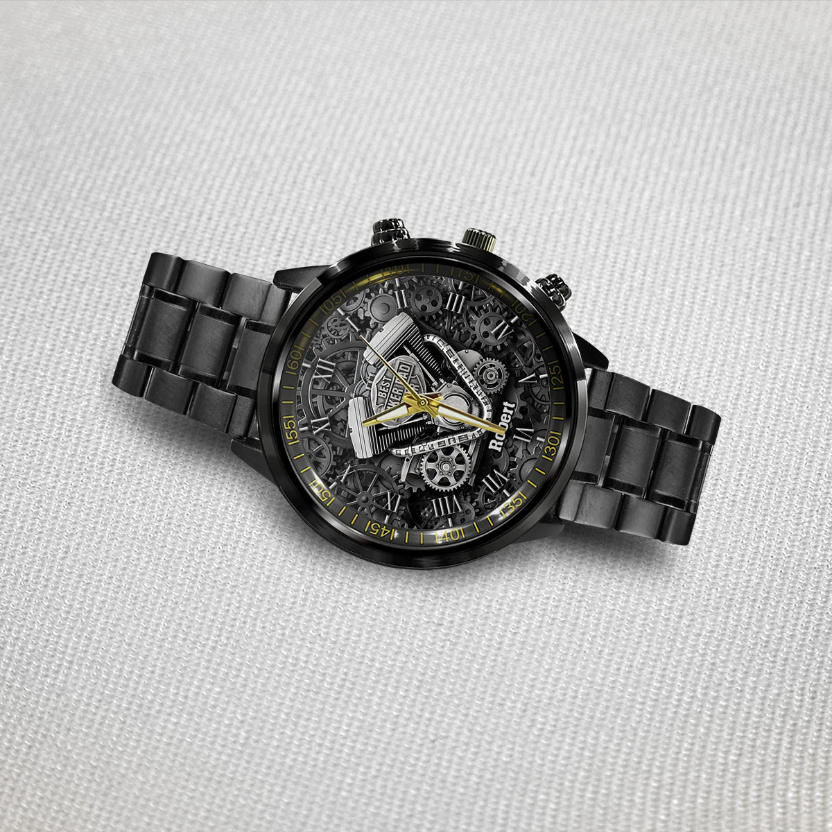 Best Dad Ever - Personalized Biker Hand Watch