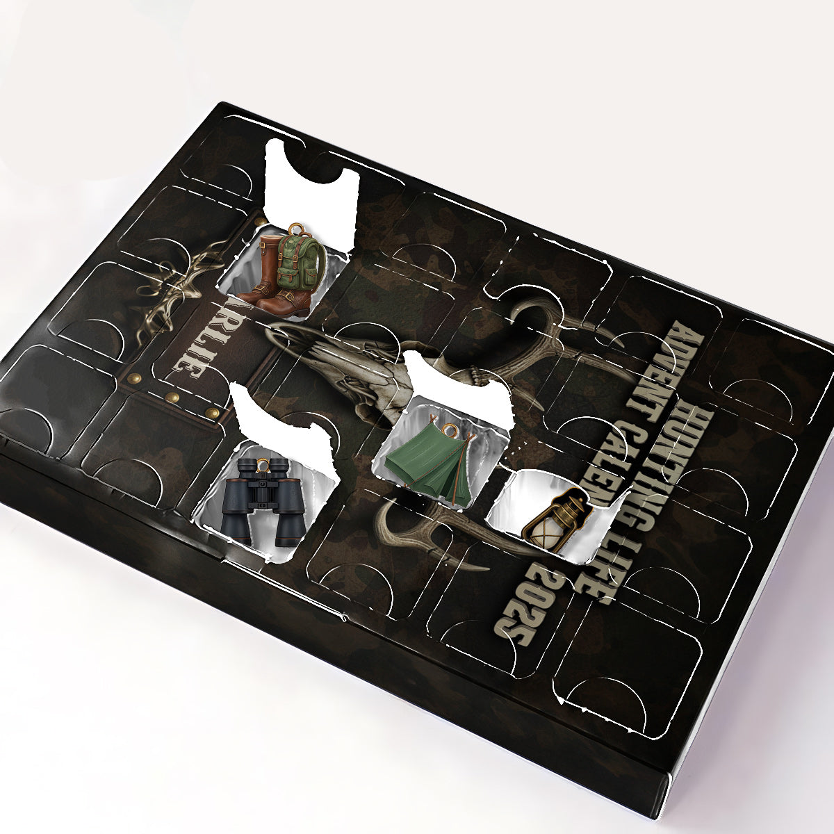 Jagdleben – Personalisierter Jagd-Adventskalender mit Ornamenten