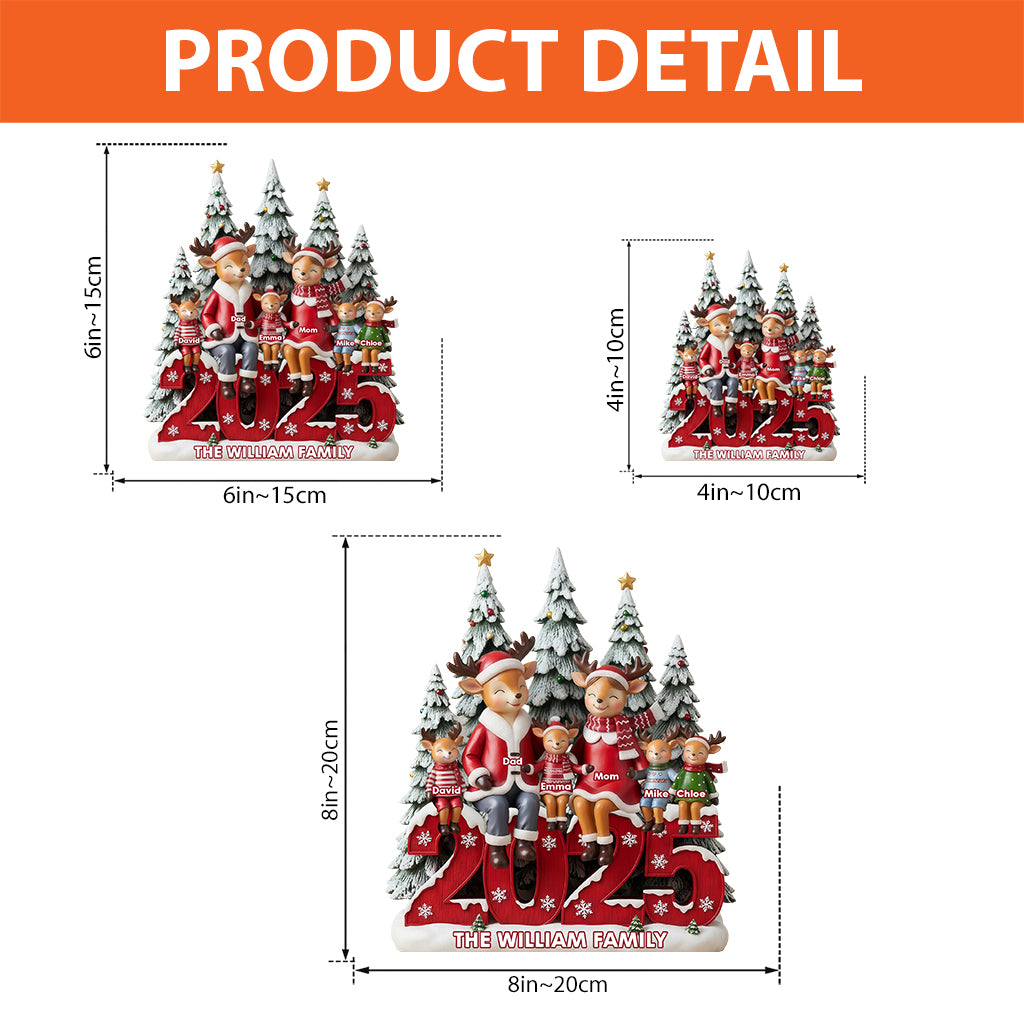 Happy Family - Personalized Family Custom Shaped Acrylic Plaque