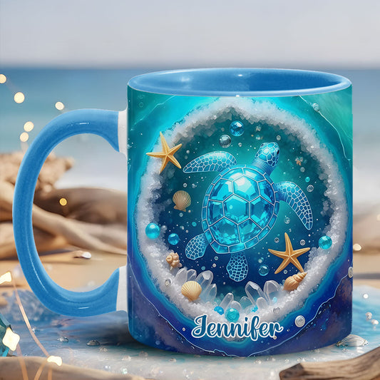 Liebe Schildkröte - Personalisierte Tasse mit Schildkrötenmotiv