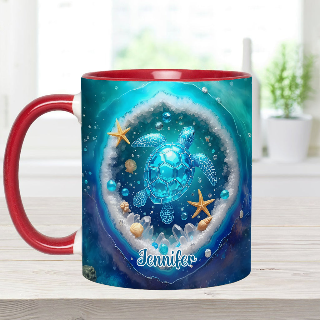 Liebe Schildkröte - Personalisierte Tasse mit Schildkrötenmotiv