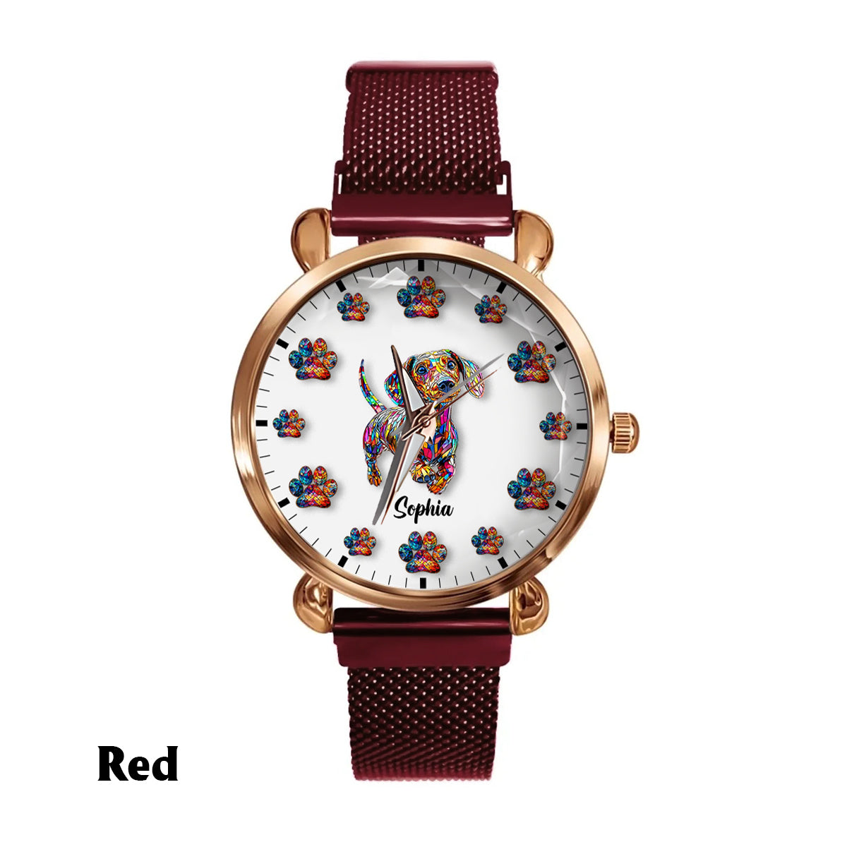I Love My Dog - Personalized Dog Women Hand Watch