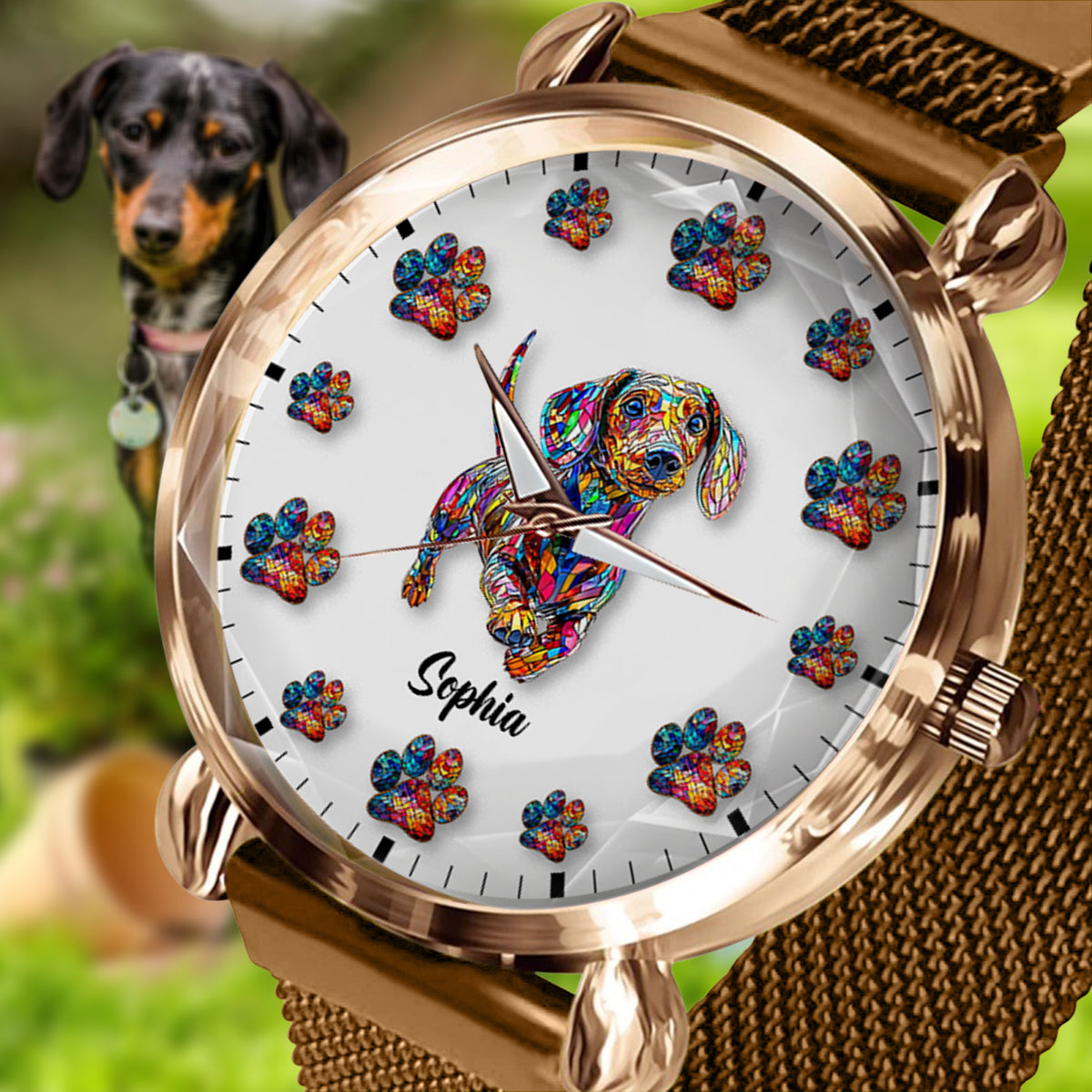 I Love My Dog - Personalized Dog Women Hand Watch