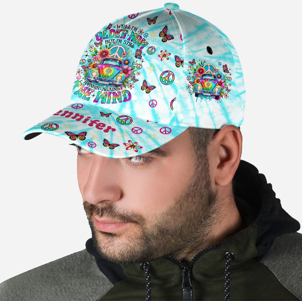 Gegen den Wind laufen – Personalisierte Hippie-Klassiker-Kappe
