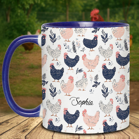 Cute Chicken - Personalized Chicken Accent Mug