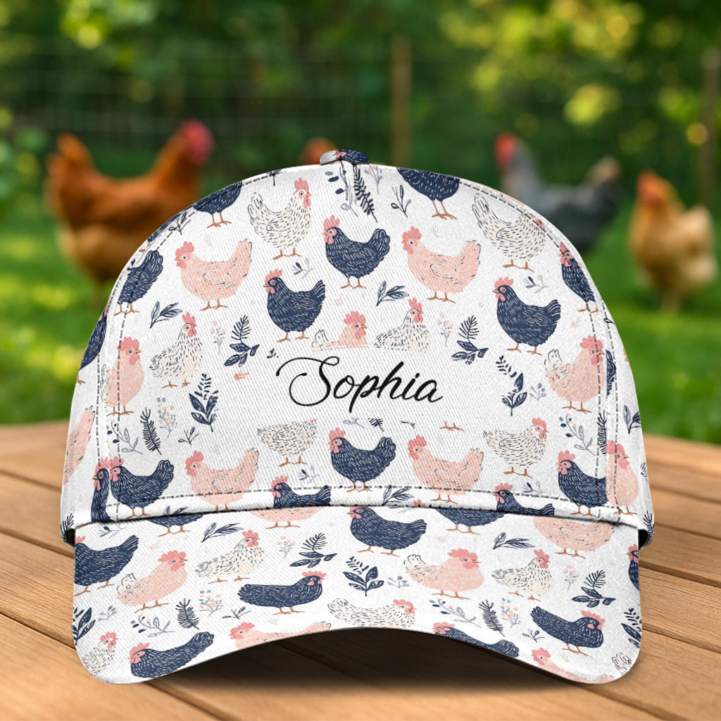 Cute Chicken - Personalized Chicken Classic Cap