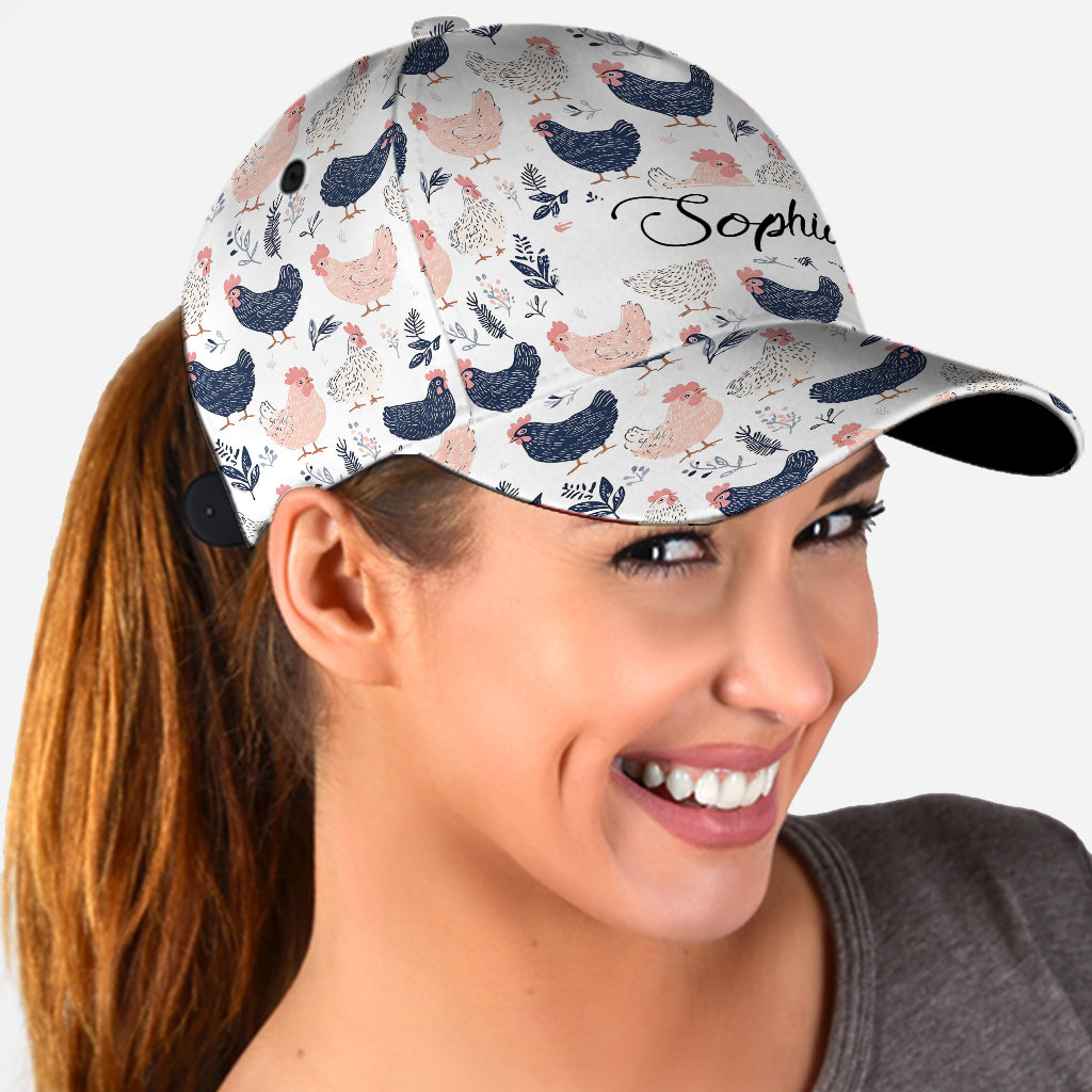 Cute Chicken - Personalized Chicken Classic Cap