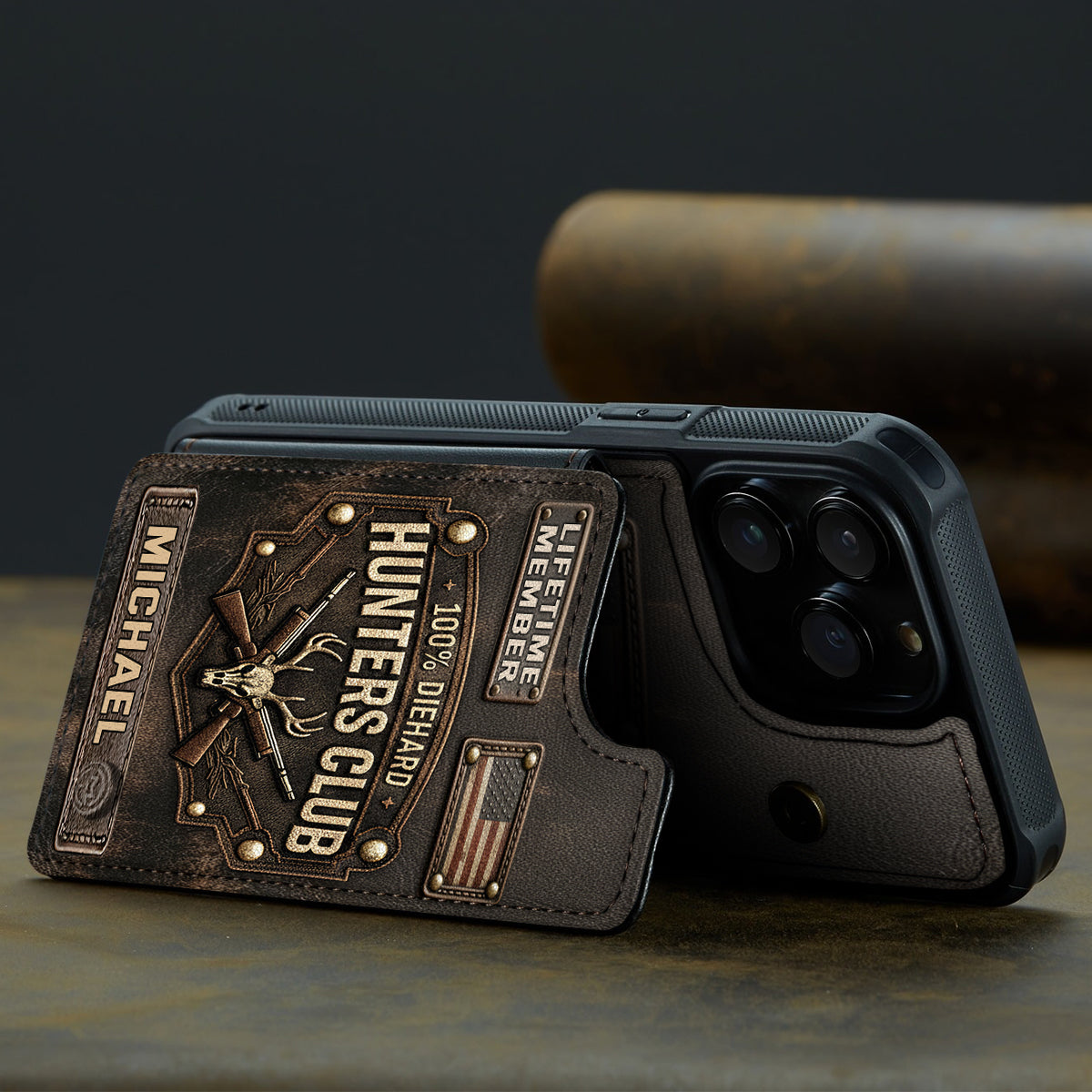 Die Hard Hunter Club – Personalisierte Handyhülle mit Jagdmotiv und Volldruck