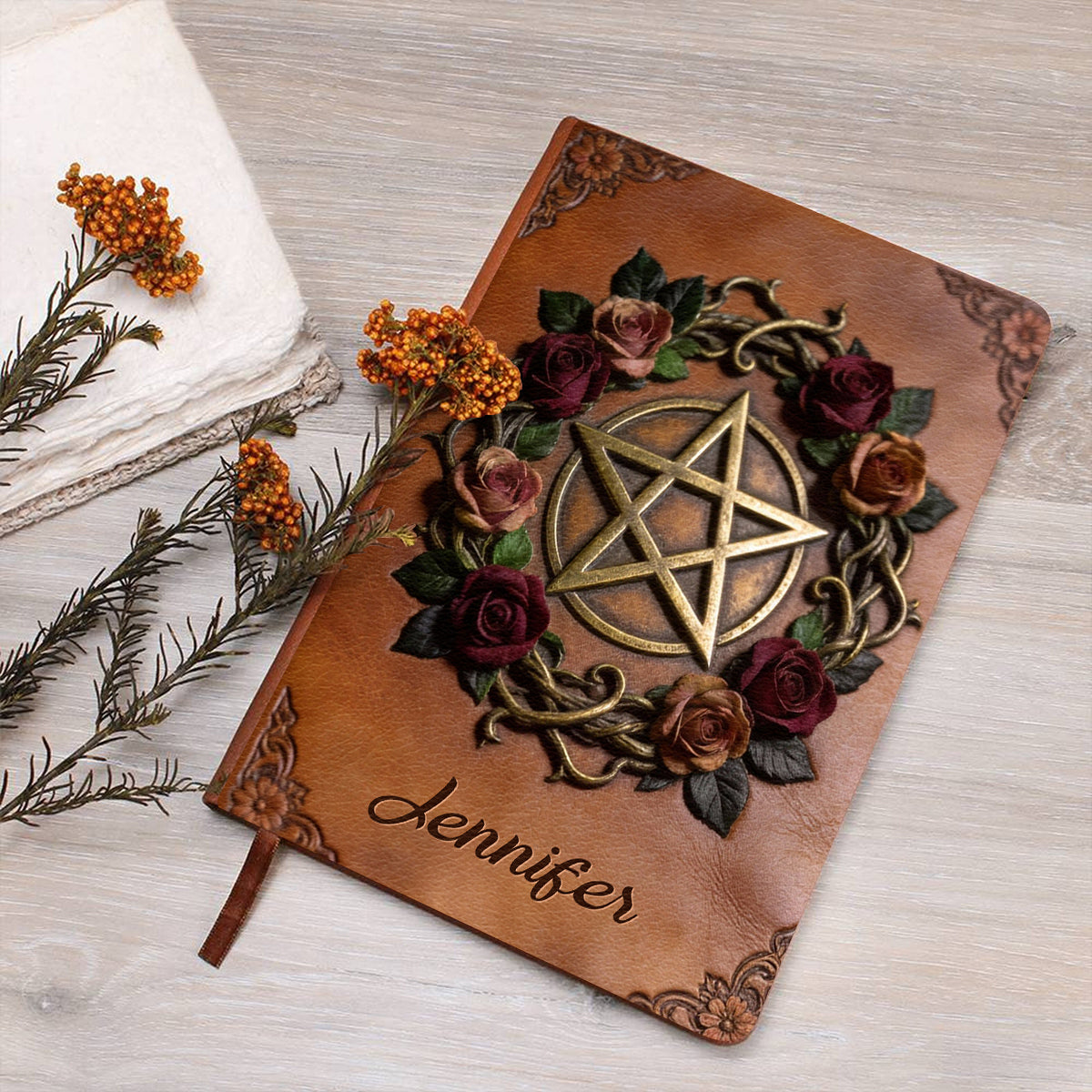 Magic Journal - Personalized Witch Leather Journal
