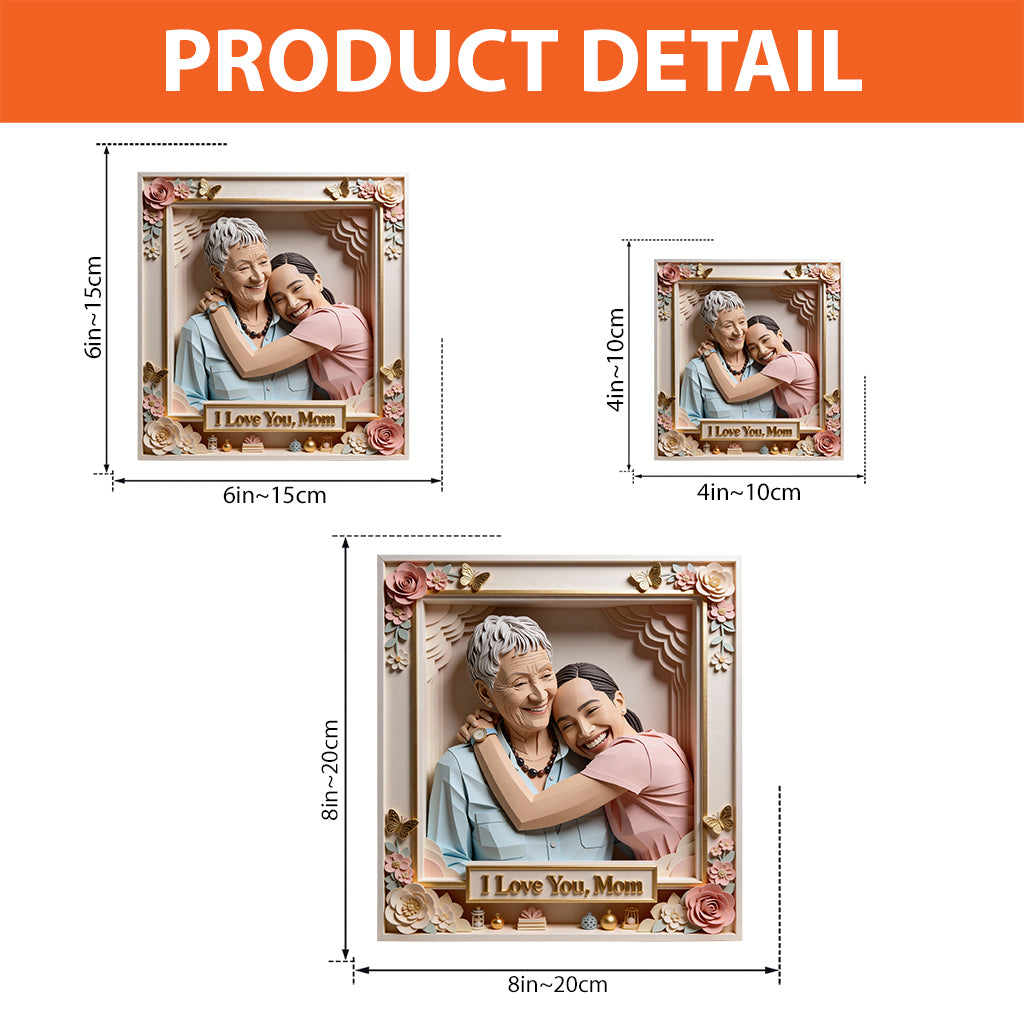 Liebe Mama, Liebe Oma – Personalisierte Acrylplakette in individueller Form für die Mutter