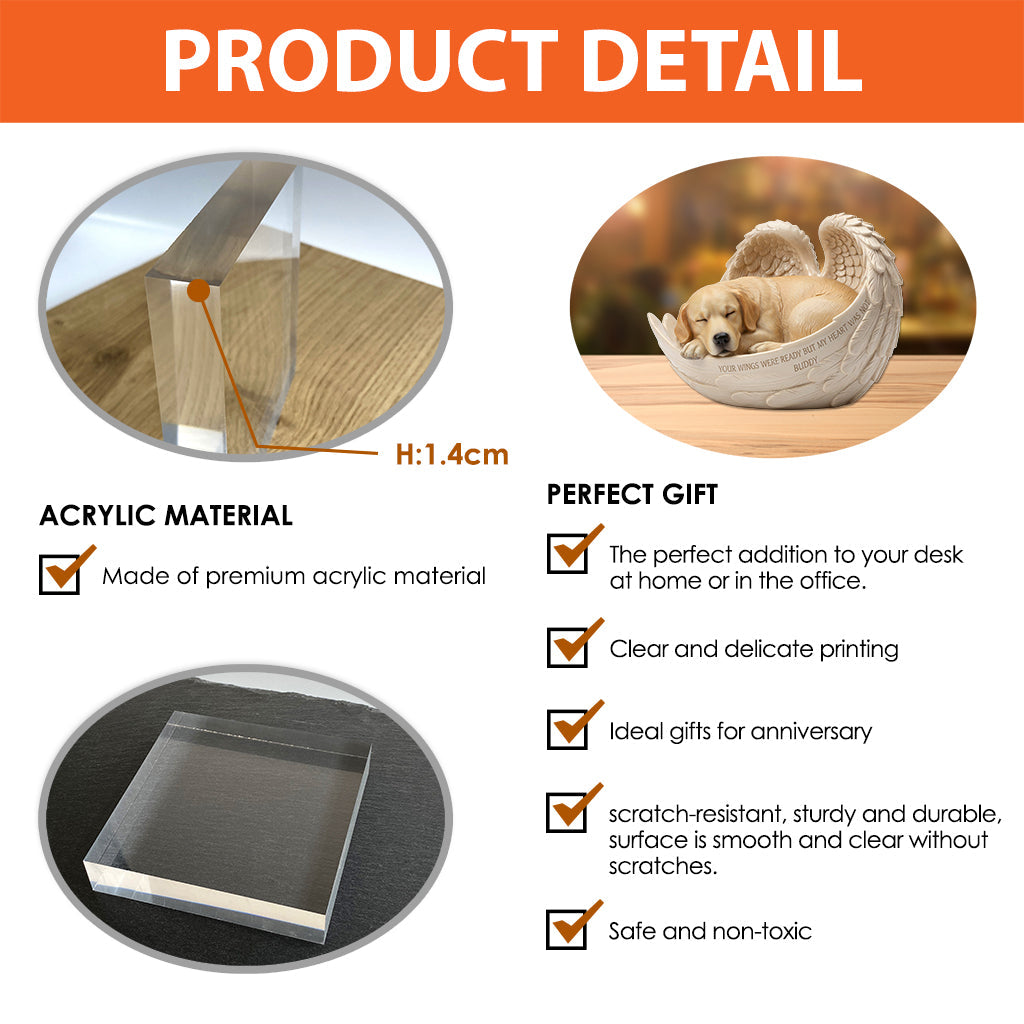Individuelles Geschenk für jemanden, der sein Haustier verloren hat – Personalisierte Acrylplakette in Hundeform