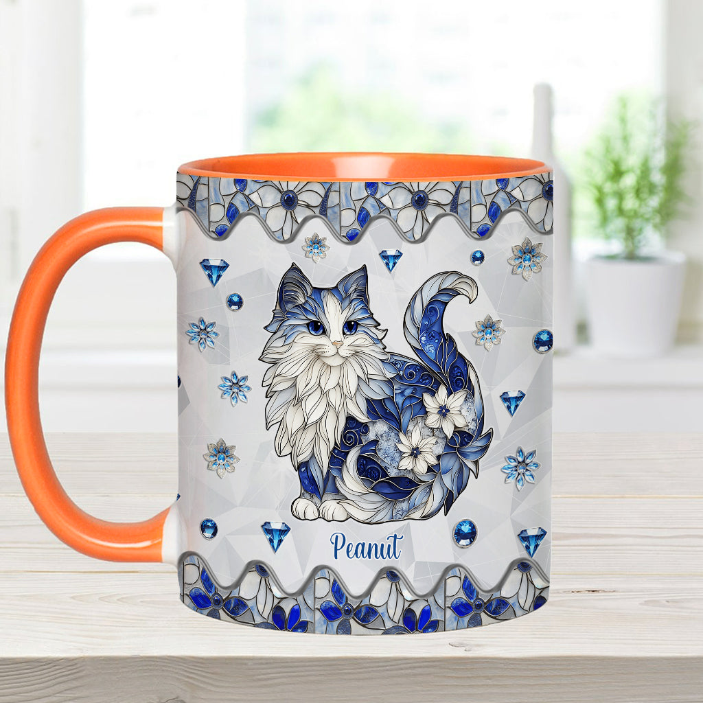 Niedliche Katze – personalisierte Tasse mit Katzenmotiv
