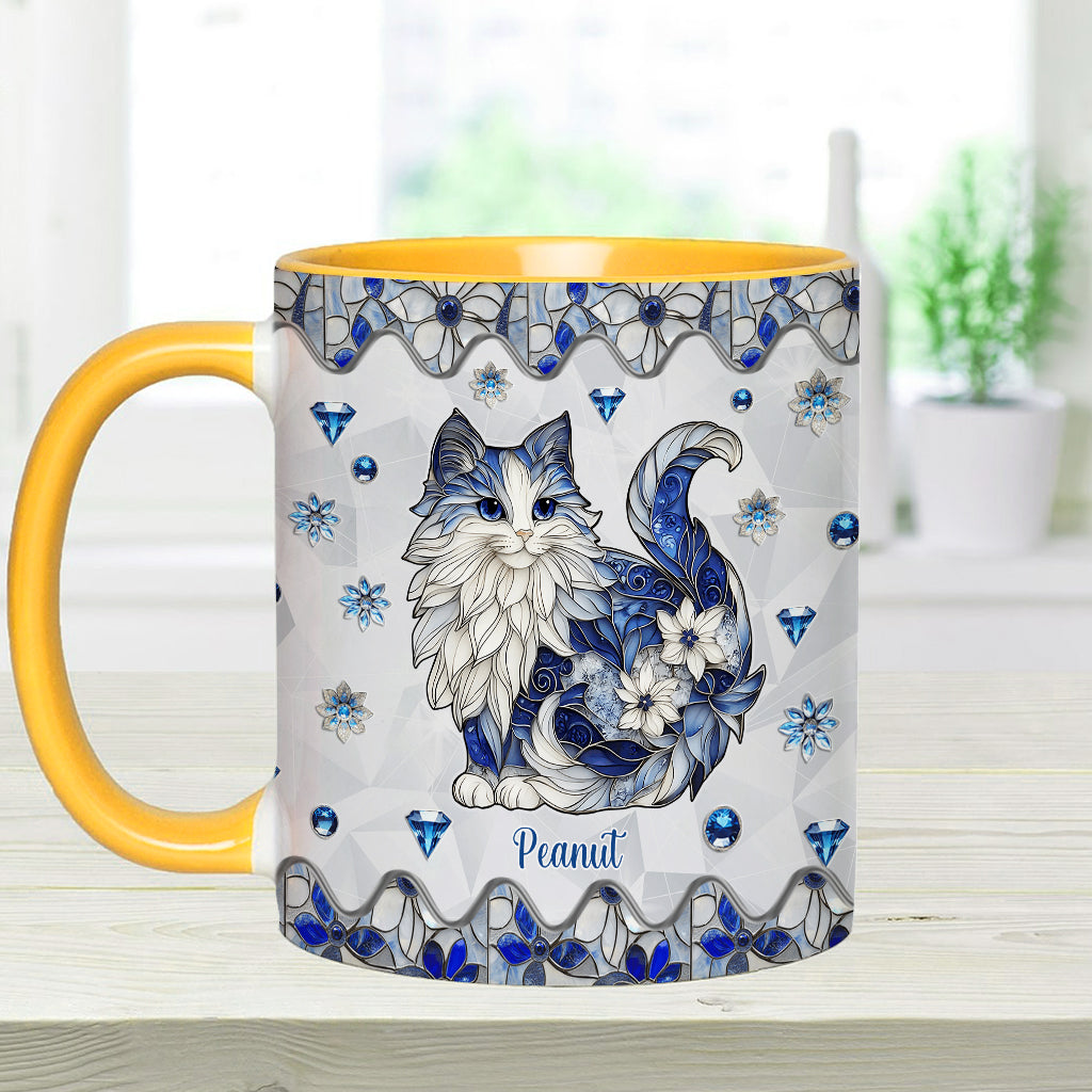 Niedliche Katze – personalisierte Tasse mit Katzenmotiv