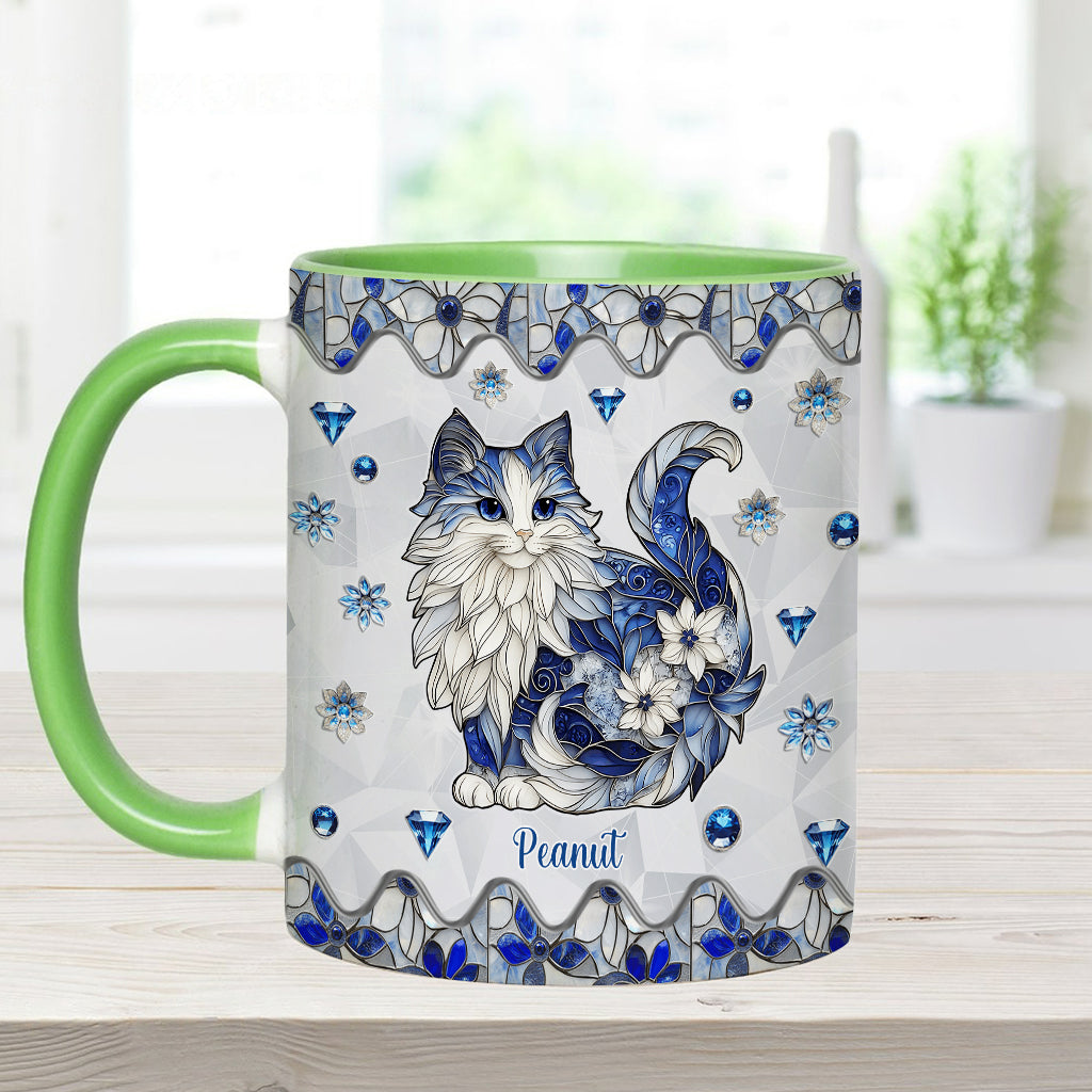 Niedliche Katze – personalisierte Tasse mit Katzenmotiv