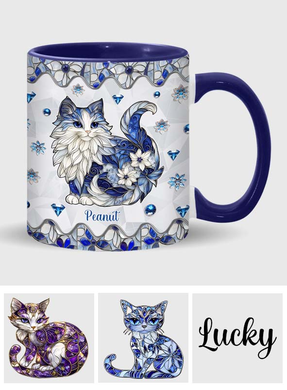 Niedliche Katze – personalisierte Tasse mit Katzenmotiv