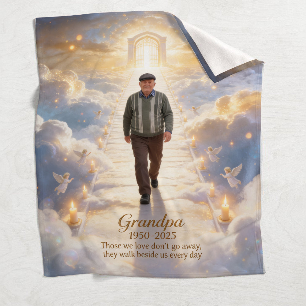 Sie gehen jeden Tag neben uns - Personalisierte Gedenkdecke