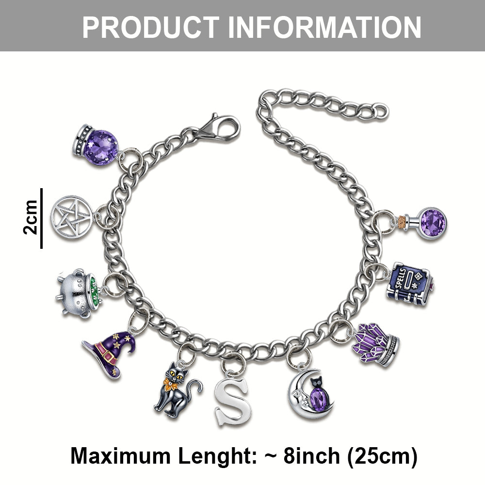 Böse Hexe – Personalisiertes Hexenarmband mit Anhängern