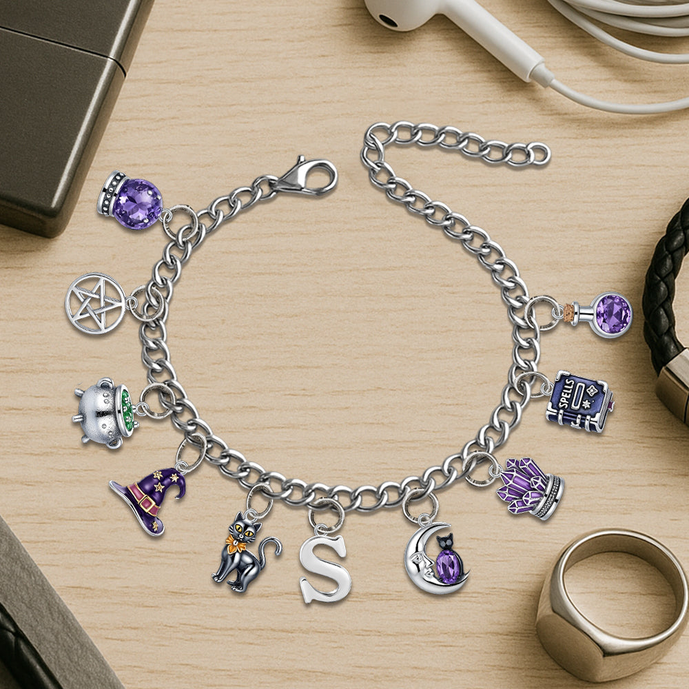 Böse Hexe – Personalisiertes Hexenarmband mit Anhängern