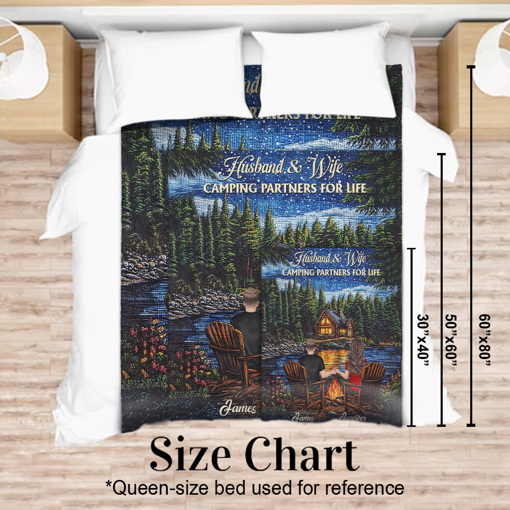 Happy Campers – Personalisierte Campingdecke