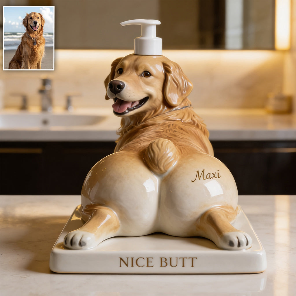 Schöner Hintern - Personalisierter Hundepumpenspender