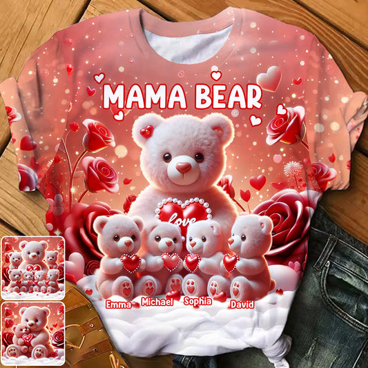 Mama Bär - Personalisiertes Oma-Shirt