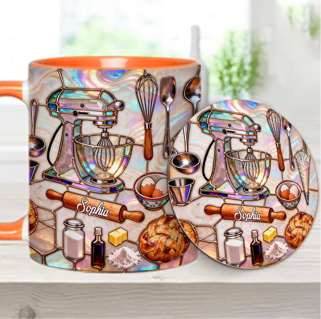Love Baking - Personalized Baking Accent Mug & Coaster