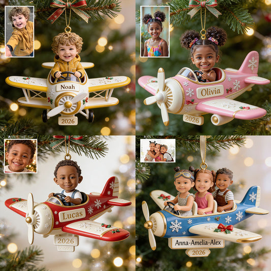 Fly With Me - Personalized Kid Premium 3D Ornament