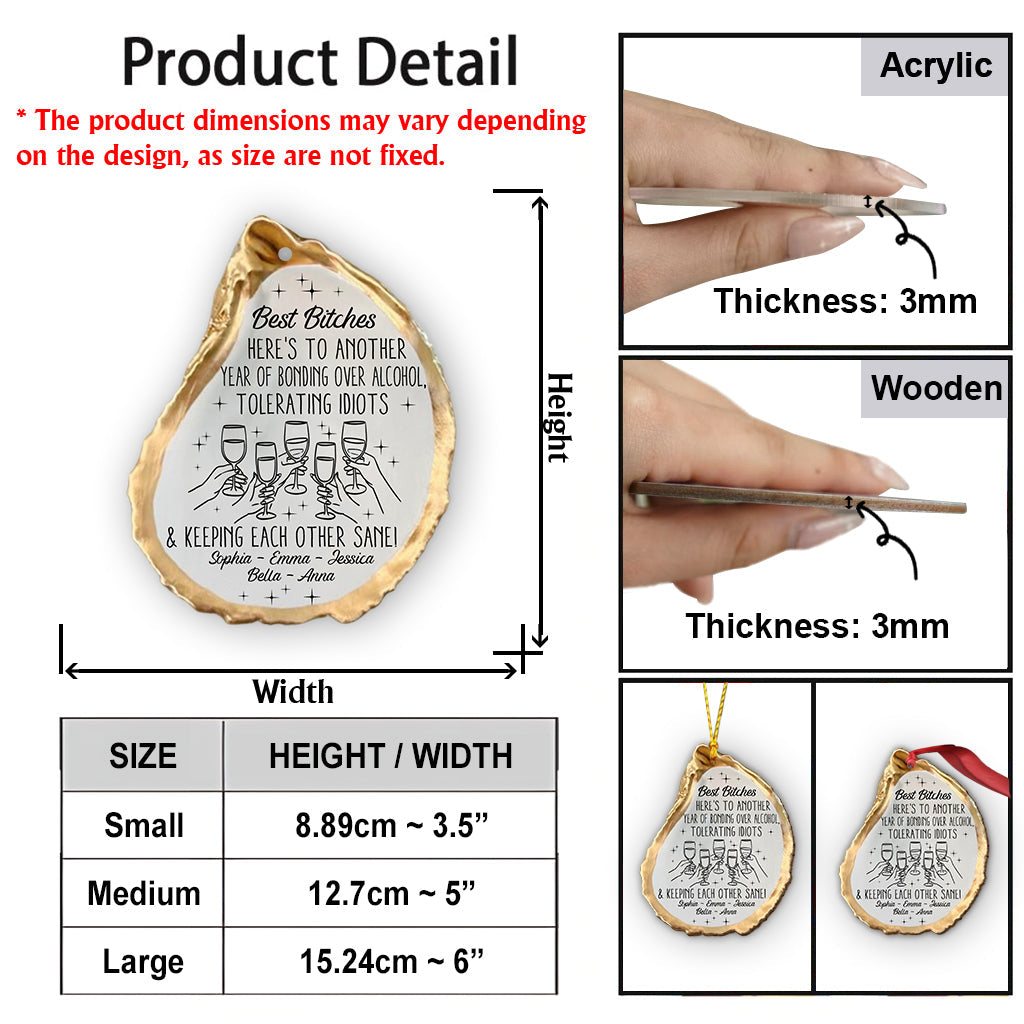 Auf ein weiteres Jahr! – Personalisierter Weihnachtsschmuck für die beste Freundin