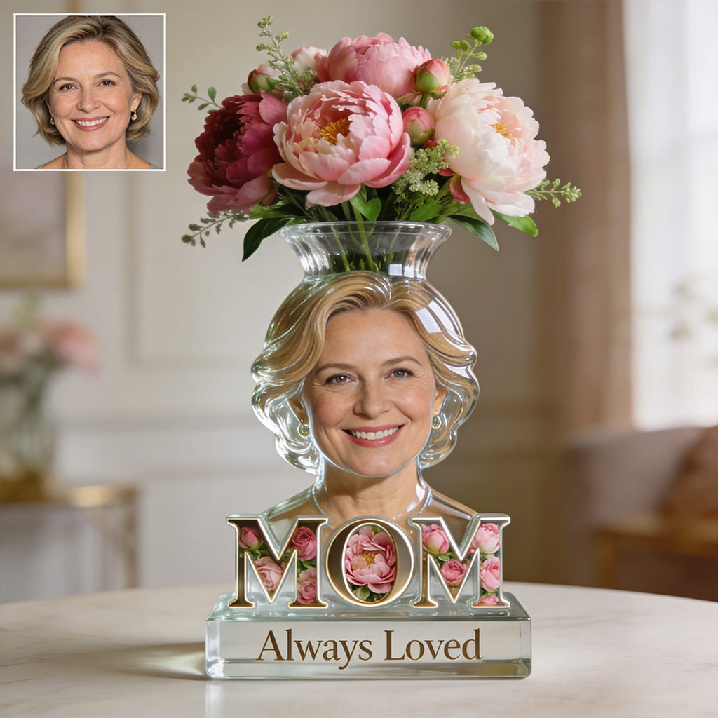 Personalisierter Mutter-Acryltopf - Mama Oma Blume Blüte