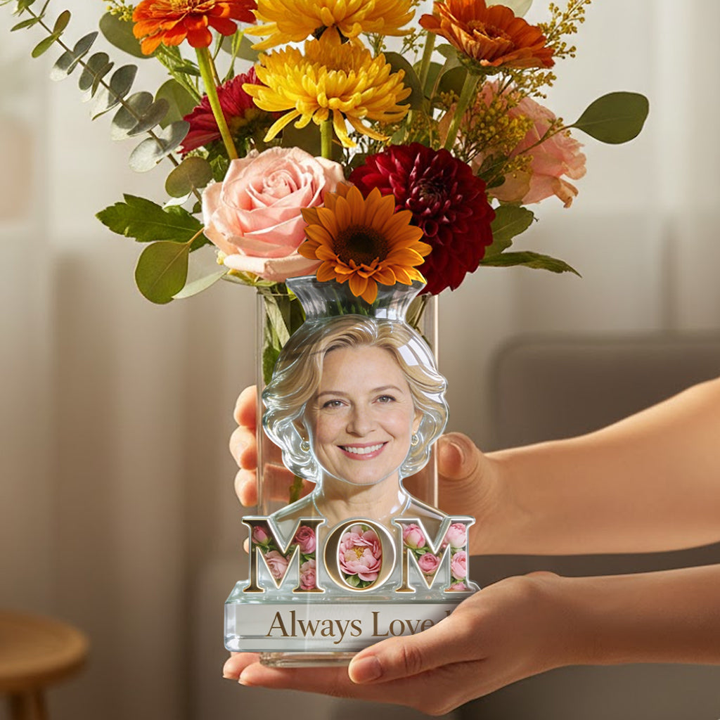Personalisierter Mutter-Acryltopf - Mama Oma Blume Blüte