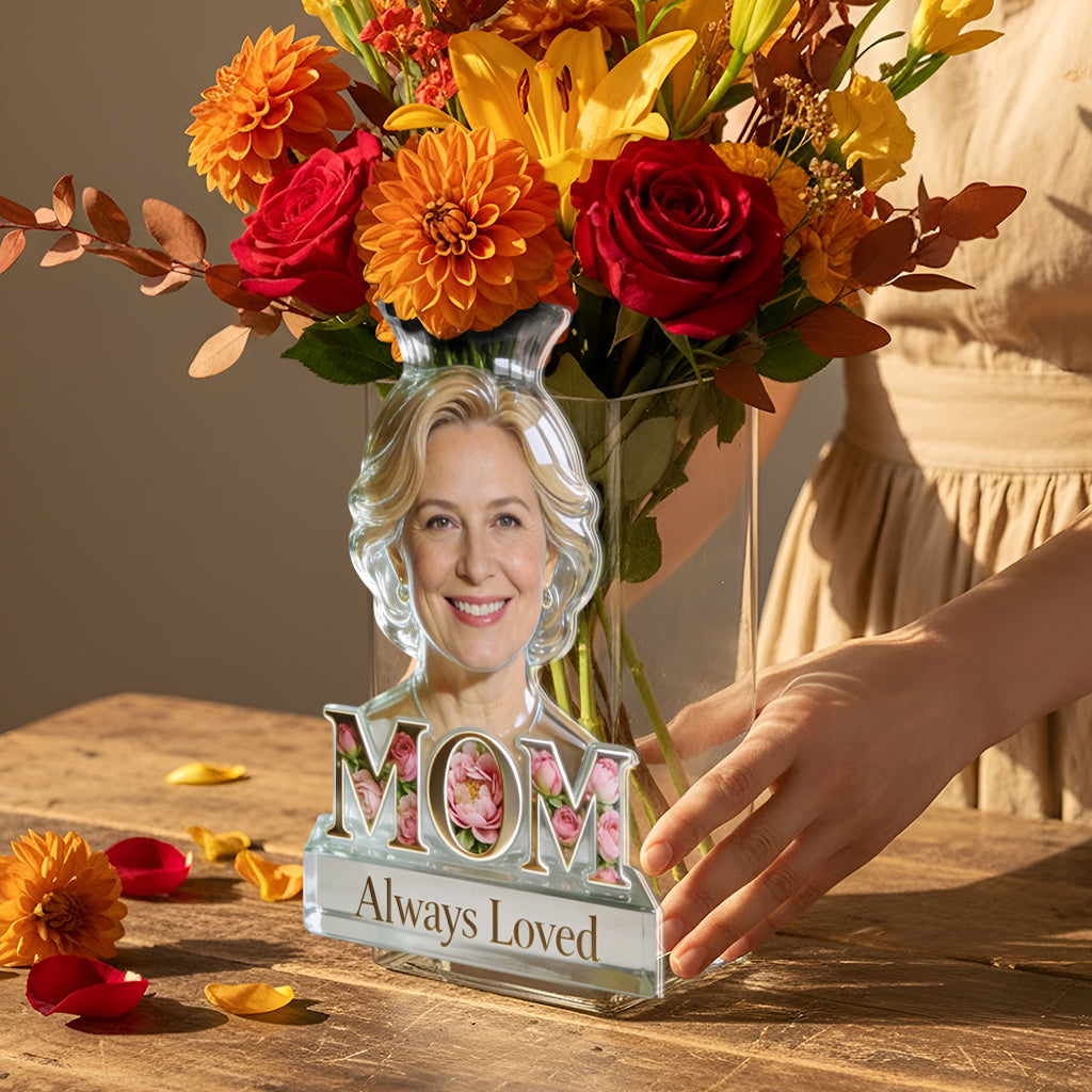 Personalisierter Mutter-Acryltopf - Mama Oma Blume Blüte