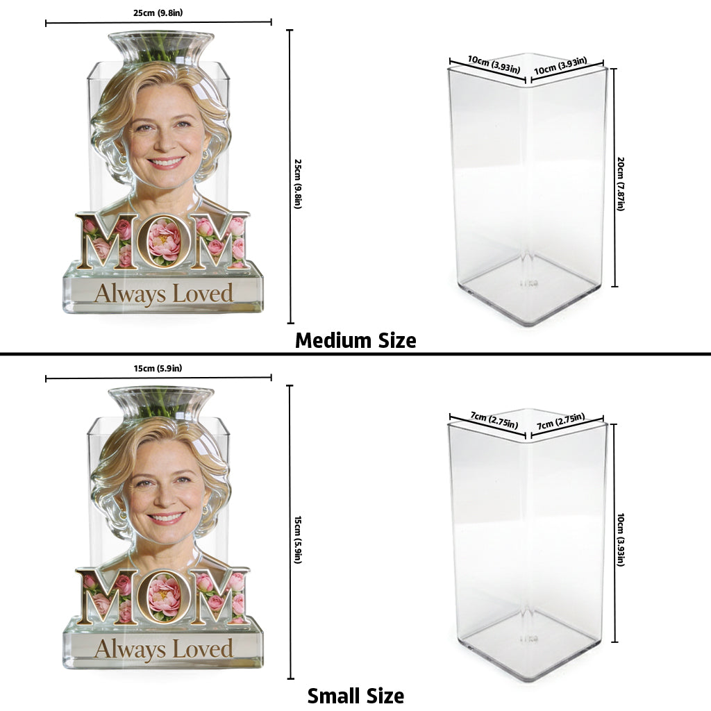 Personalisierter Mutter-Acryltopf - Mama Oma Blume Blüte
