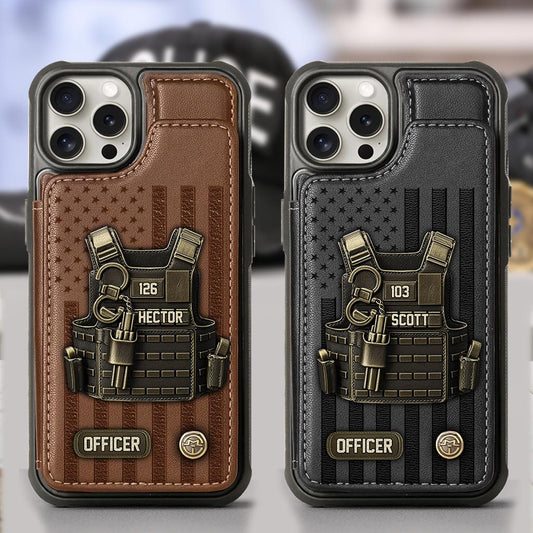 Stolze Polizei – Personalisierte Handyhülle im Polizei-Design