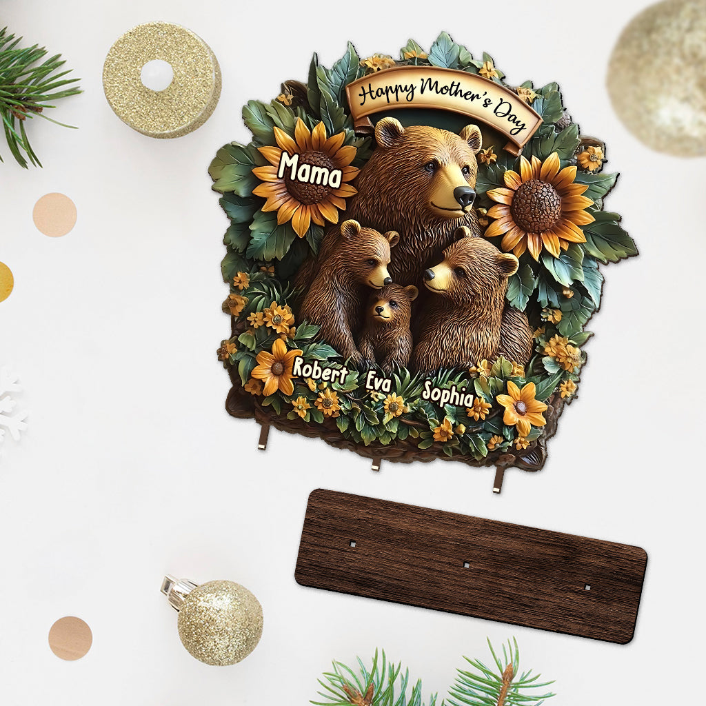 Mama Bär – Personalisierte Mutter 1-lagige große freistehende