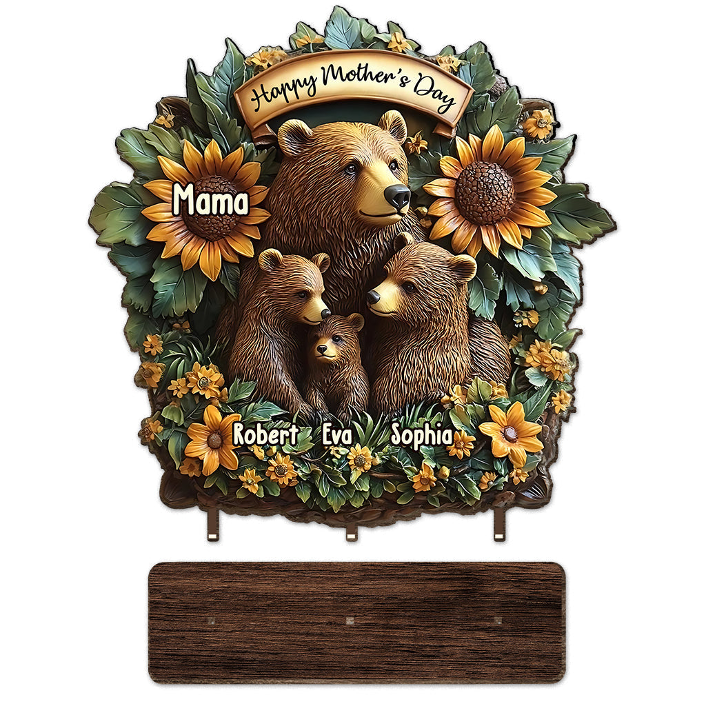 Mama Bär – Personalisierte Mutter 1-lagige große freistehende
