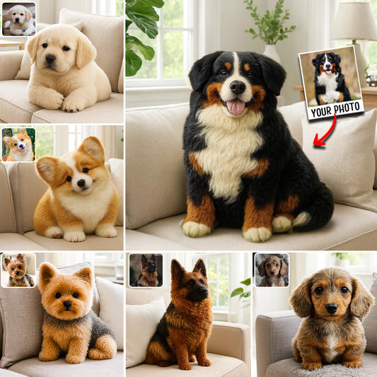 Einfach ein Mädchen, das Hunde liebt – personalisiertes Hundekissen