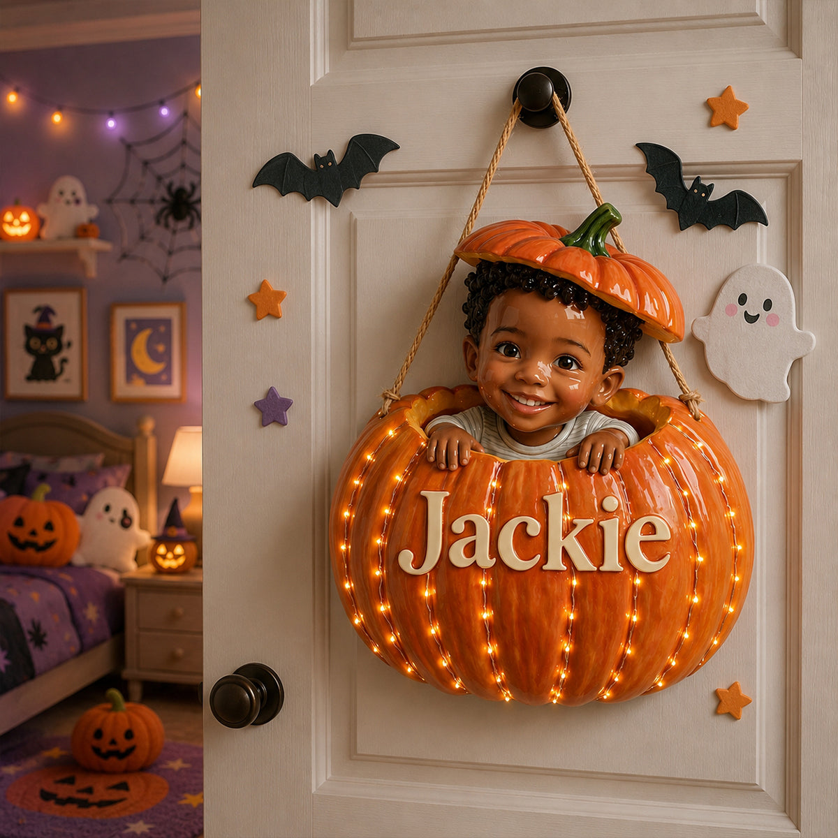 Little Pumpkin - Personalized Kid LED Light Acrylic Sign