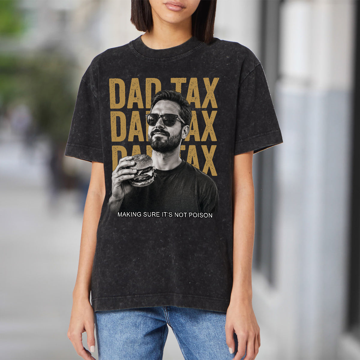 Papa Steuer Wenn Ich Kaufe, Versuche Ich Sicherzustellen, Dass Es Nicht Ist - Personalisierte Vater Wasch T-Shirt