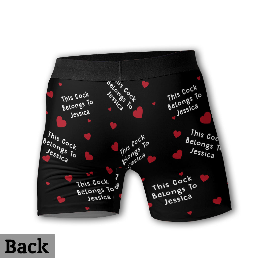 Dieser Hahn gehört ihr – personalisierte Boxershorts für Paare