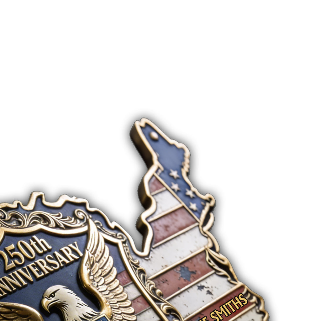 Amerika 250. Jubiläum - Personalisierte Patriot Metall-Schild